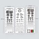 thumbnail image 3 of Tabla ocular resistente al agua TUNC agudeza visual, 3 of 5