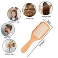 thumbnail image 2 of Cepillo de madera natural para el cabello, cuidado del cuero cabelludo, masajeador de bolsas de aire saludable., 2 of 6