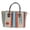 Tan Orange Blue, variant on Challenger Women Canvas Handwoven Brown Leather Handbag Tote Purse 17RT2117-104