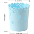 thumbnail image 3 of Wastepaper Baskets, Attractive Design Hollow Flower Shape For Bedroom Environmental Non-slip Base Plastic Lidless, 3 of 5