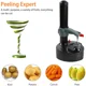 thumbnail image 3 of Electric Spiral Potato Peeler Automatic Apple Peeler, Smart Vegetable Fruit Peeler Machine, Kitchen Accessories Peeling Tool, 3 of 5