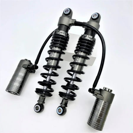 

GeezerEngineering Nitrogen Shocks with offset Reservoirs for Harley