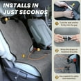 thumbnail image 3 of Dog Front Seatflex Seat Protector for Dog Car Cover for Pet Front Single Bucket Captain Chair Protector Grey, 3 of 6