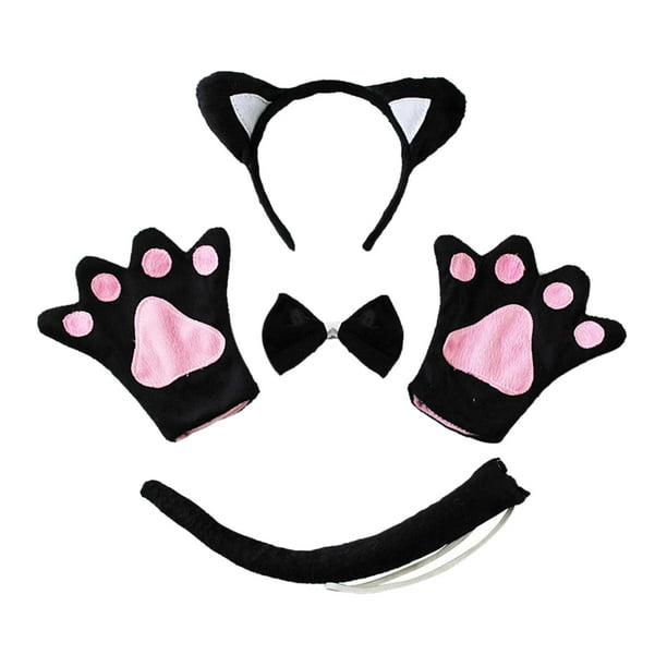 4x Conjunto de disfraces de animales para niños Adultos Diadema decorativa de animales de Halloween para puesta en escena Animales Fiestas temáticas