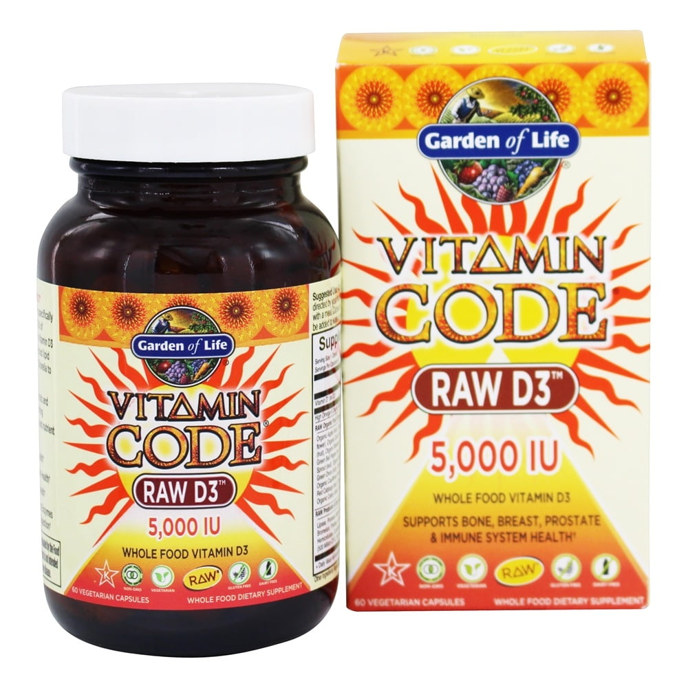 Garden of Life - Vitamin Code Raw D3 5000 IU - 60 Capsules | Walmart Canada