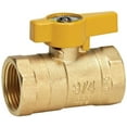 thumbnail image 2 of Homewerks VGV2LHB4CB 0.75 in. Forged Brass Gas Ball Valve, 2 of 2