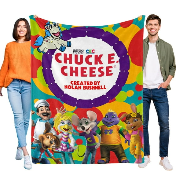 Throw Blanket for Chuck E Cheese Bed Couch Soft Warm Flannel Blanket for Kids Boys Girls Gifts Home Decor 30x40 Inch
