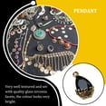 thumbnail image 4 of Collar colgante Minnieouse artesanía sombreros tobillera cuello joyería arte moda negro AP015957-14, 4 of 6