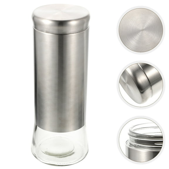 HEANUJJ Whamvox Airtight Glass Storage Jars with Stainless Steel Lid, Keeps Food Fresh and Prevents Air Entry, Kitchen Pantry Containers