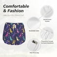 thumbnail image 6 of Lsque Colorful Dinosaur Printed Women's Running Shorts with Liner Pockets,Elastic Quick Dry Workout Athletic Gym Yoga Shorts,Womens High Waist Shorts-X-Large, 6 of 9