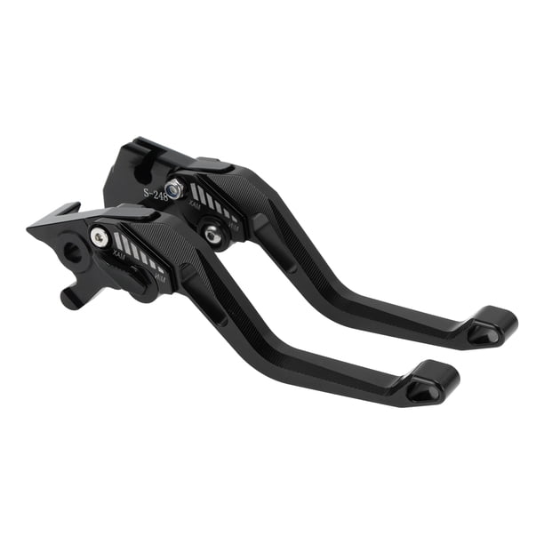 Palancas de freno y embrague cortas Unique Bargains para Yamaha YZF-R125 2014-2020, palanca de freno de manillar de motocicleta de aleación de aluminio negro sólido 1 par