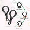 thumbnail image 3 of Uxcell 150 Pcs Broches de Langosta de Plástico Clips de Lanyard Ganchos Negros, 3 of 6