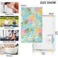 thumbnail image 3 of Dreamtimes Hand Towels Pink Orange Pineapple Patterned 2 PCS, Cotton Bath Towel for Drying Face Hands Body Decorative Water Absorbent Lightweight Towels for Bathroom Ktichen Travel Gym,16"x28", 3 of 7