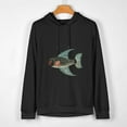 thumbnail image 2 of JEUXUS Aquarium Goldfish Fish Freshwater Grey Ornamental Fish T-Shirt Long-sleeved Hoodie, 2 of 4
