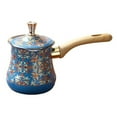 thumbnail image 1 of 720ml Turkish Coffee Pot Stovetop Coffee Maker with Long Wooden Handle Stainless Steel, 1 of 6