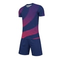 thumbnail image 6 of Avtoify Summer Girls Short Sleeve Round-Neck Shirts Dry Breathable Short Sleeve Top Pocket Shorts 2 Piece Unisex Soccer Outfit for Kids Aged 4-14 Daily, 6 of 10