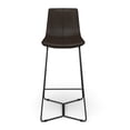 thumbnail image 2 of Pemberly Row Vegan Leather Bar Height Stools (Set of 2) in Tobacco, 2 of 5