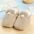 thumbnail image 4 of dmqupv 6 Month Baby Shoes Boots Soft Bottom Toddler Shoes Plus Velvet Thick Non Slip Large Cotton Socks and Shoes for Babies Shoes Khaki 3.5, 4 of 5