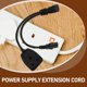 thumbnail image 4 of unbranded Cordón De Extensión Iec C14 A C13 Negro Con Adaptador Uk Para Equipos Informáticos Y Redes, 4 of 8