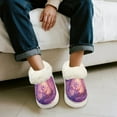 thumbnail image 4 of POLERO Cute Dragon Print Slippers for Women Modern Style Winter House Slippers Indoor Comfort Thick Sole Bathroom Cozy Gifts, Size 7-8, 4 of 7