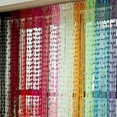 thumbnail image 2 of EIMELI Cute Heart Line Tassel String Door Curtain Window Room Divider Curtain Valance Black, 2 of 2