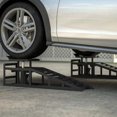 thumbnail image 3 of Tuekys 2 Pack Hydraulic Vehicle Ramps, 10000lbs Max Load, Black, 3 of 8