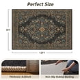 thumbnail image 5 of VUNATE Vintage Botanical Floral Printed Area Rug 9'x12' Soft Washable Non Slip Low Pile Rug for Living Room Bedroom Dining Room Home Decor Indoor Carpet with Blossom Design Green, 5 of 7
