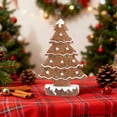 thumbnail image 6 of Gingerbread Christmas Tree Ornament, Resin Tabletop Decor for Furniture and Mantel, Festive Holiday Craft for Home Decor During the Christmas Season(Coffee), 6 of 6
