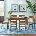 thumbnail image 4 of TMS Newington Mid- Century 7 Piece Dining Room Set, Mocha, 4 of 6