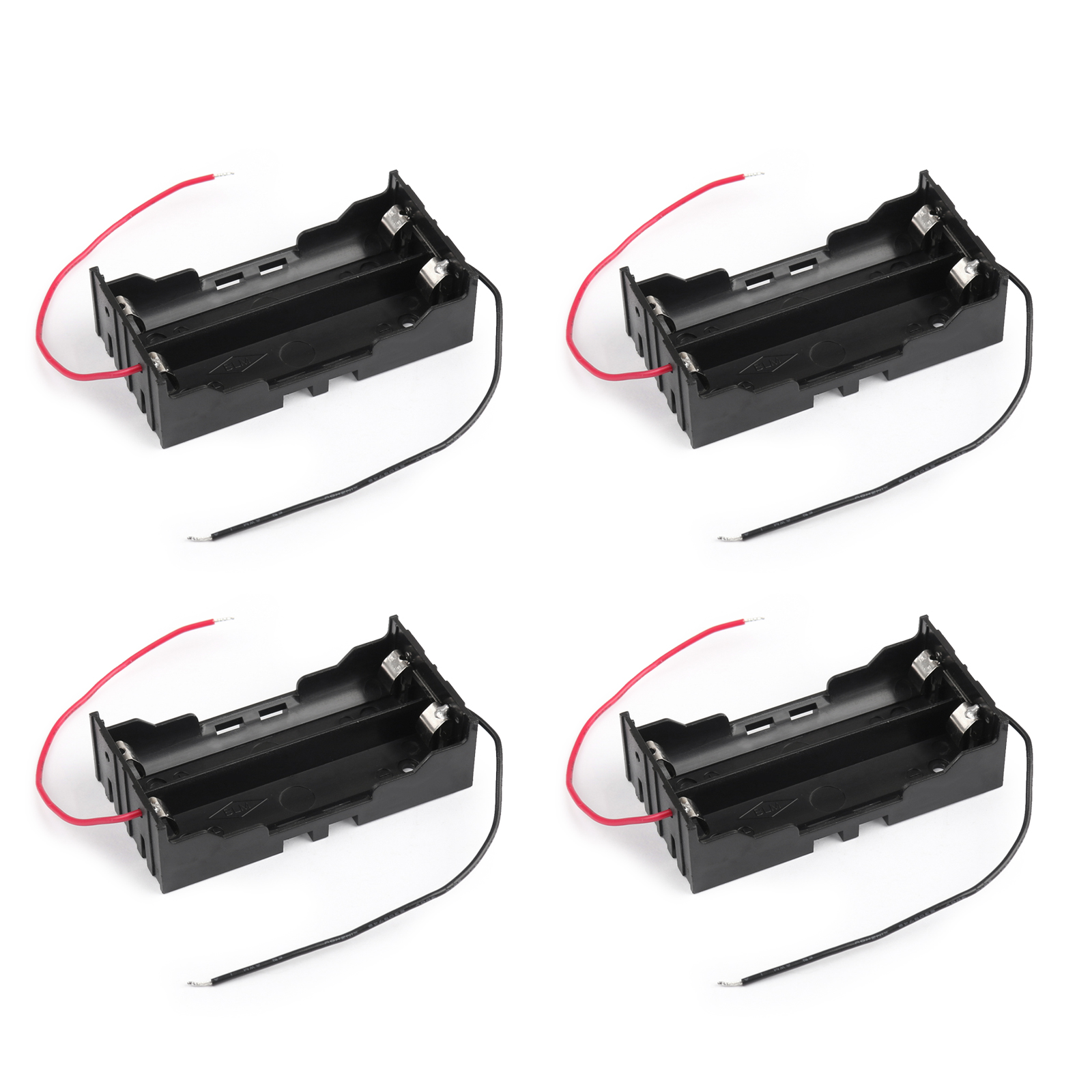 4PCS 2 Cell 18650 Parallel Battery Holder Case For 3.7V