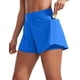 thumbnail image 1 of Pantalones cortos para correr CRZ YOGA de doble capa 2 en 1 para mujer, 1 of 4