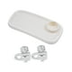 thumbnail image 4 of Bandeja para cochecito de bebé, bandeja para refrigerios, resistente al desgaste, fácil instalación, vaso para biberón. Blanco, 4 of 9