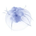 thumbnail image 3 of HuangHuanChen Womens Fascinators Headwear Veil Hair Clip Tea Party Cocktail Ball Wedding Headwear Accessories Fascinator Grey, 3 of 3