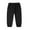 Black, variant on LYMAYTER Toddler Kids Boys Girls Solid Color Cool Pants Casual Breathable Home Pants 1-10Y Baby Elastic Waisted Basic Harem Long Pants