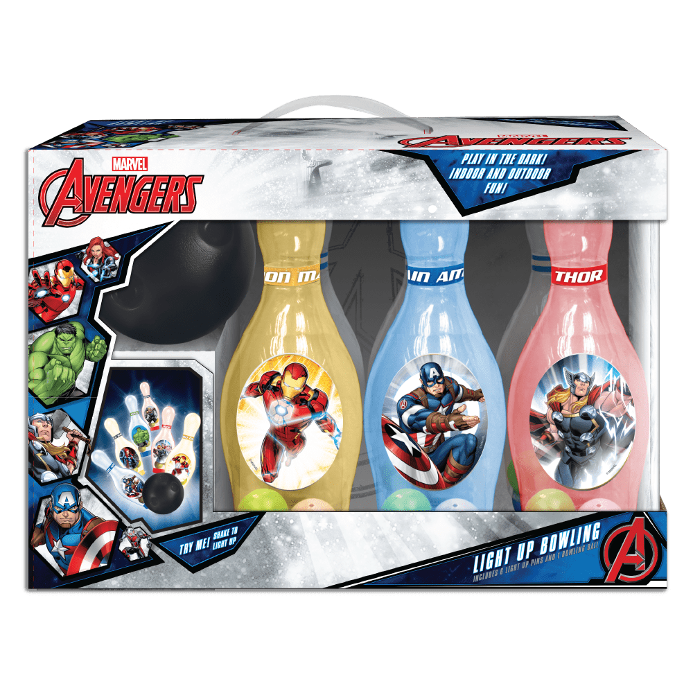 Hedstrom Kids Light Up Bowling Set, Avengers