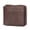Brown, variant on Genuine Leather Bifold Zipper Wallet for Men Compact RFID Blocking Travel Purse Pouch with ID Window Coin Pocket and Card Slots (4.5 inches / 11.5 cm) - Classic Black Finish