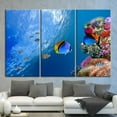 thumbnail image 2 of Fish Canvas Art, Underwater Fish Art, Seascape Printed, Tropical Fish Wall Decor, Blue Art, Ocean Poster, Ocean Landscape Poster, Canvas Wall Decor - 4P-Gallery Wrapped, 2 of 9