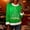 Green, variant on BLTIBY Christmas Tops for Women Faux Fur Trim Crew Neck Sweatshirts Xmas Printed Long Sleeve Holiday Pullover Blouse Purple 3 S