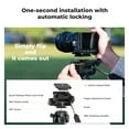 thumbnail image 5 of K&F CONCEPT Camera Tripod, 75" Lightweight Travel Outdoor DSLR Tripods for Recording , Cellphone Clip for Live Streaming Vlog (Bronze Gold), 5 of 9