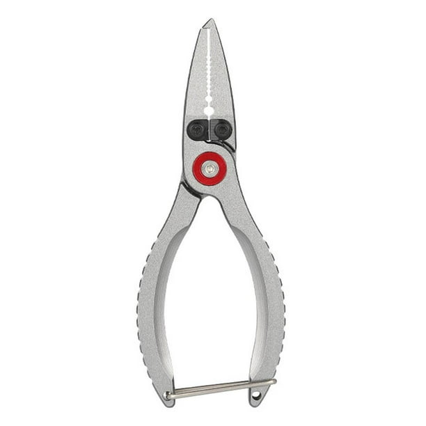 Pesca Mini alicates de pesca tijeras de pesca de aleación de aluminio para pescador pescador (rojo) Hugtrwg Para estrenar