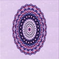 thumbnail image 1 of Ahgly Company Machine Washable Indoor Square Transitional Purple Flower Purple Area Rugs, 6' Square, 1 of 7