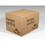 Hanger Central 100 Pack Pants Hangers – 10 Inch Slim Plastic Clothes Hangers with Clips for Skirts, Pants, Shorts – Heavy Duty Space Saving Non Slip Closet Organizer with Swivel Hook – Black