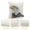 thumbnail image 4 of Orinice Bald Eagle Symbolism Graphic Decorative Cushion Throw Pillow Cover for Home Couch Living Room Sofa Bedroom 1PC Short Plush All Year Use 18x18in, 4 of 5