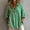 Green, variant on Womens Cotton Shirt Stripes Print Collared Long Sleeve Shirts Casual Blouses Womens Tops Summer