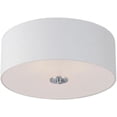 thumbnail image 2 of Maxim 10010WLSN Bongo 3-Light Flush Mount, Satin Nickel, 2 of 7