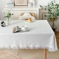 thumbnail image 3 of Nappes Extérieures Antipoussière à Franges, Nappes en Lin de Coton Sans Plis pour Fêtes, buffets, 3 of 5