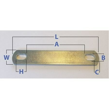 

FABORY B17257.031.0031 U-Bolt Plate 304 SS Plain Finish PK540