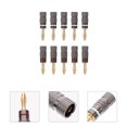 thumbnail image 1 of SWETRACE 10Ud Plugs Banana Para Cable De En Aleación De Aluminio Y Cobre Dorado, 1 of 7