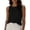 Black, variant on Ymauqau Women's Crop Tank Tops Crew Neck Denim Sleeveless Shirts Trendy Casual Blouses Loose Cami Shirts with Pocket