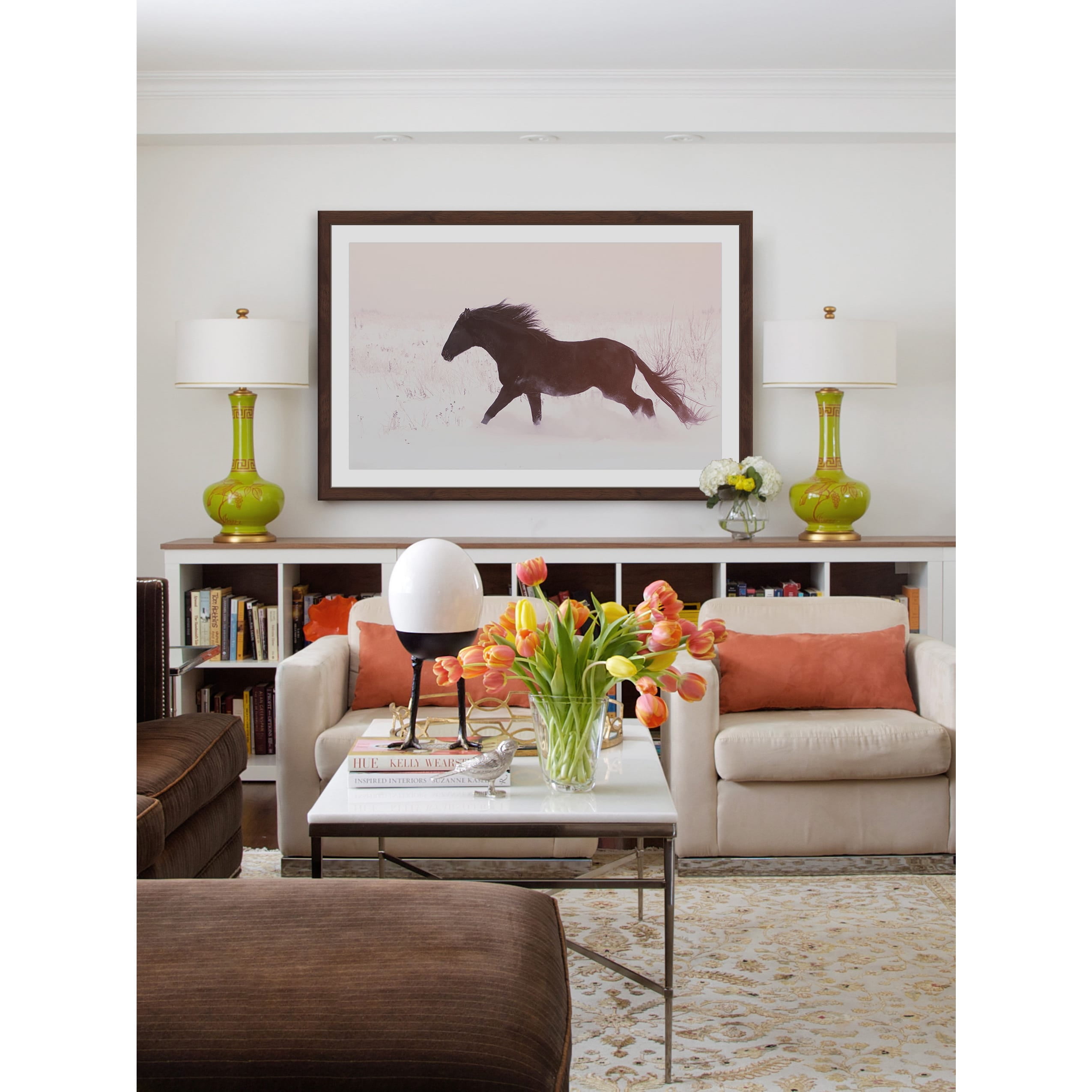 Marmont Hill "Black Beauty Gallops" Framed Painting Print